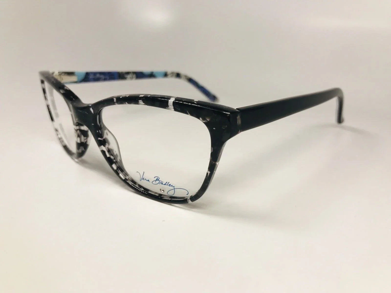 New Authentic Vera Bradley Emerson Blue Bayou Eyeglasses 53mm with Case