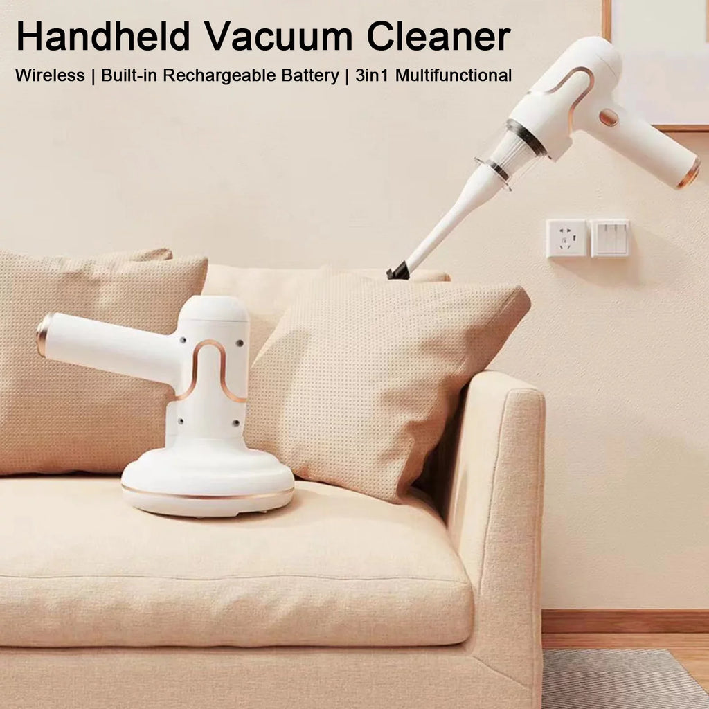 Anself Bed Mattress Cleaner Handdeld Lamp Strong Suction 8000 Timesmin Carpets Sofa Couch Mint Pet Hair Dust Removal Deep Cleaning Machine