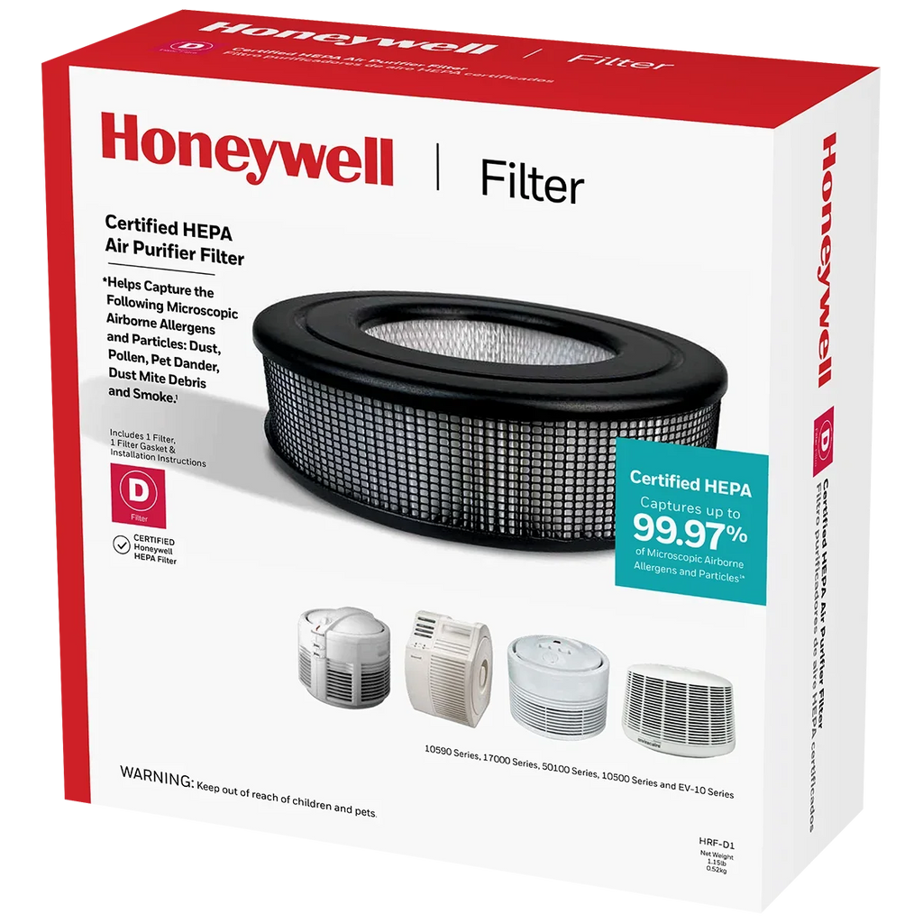 Honeywell Air Purifier Replacement Filter, HRF-D1, D HEPA Filter, 1 Pack