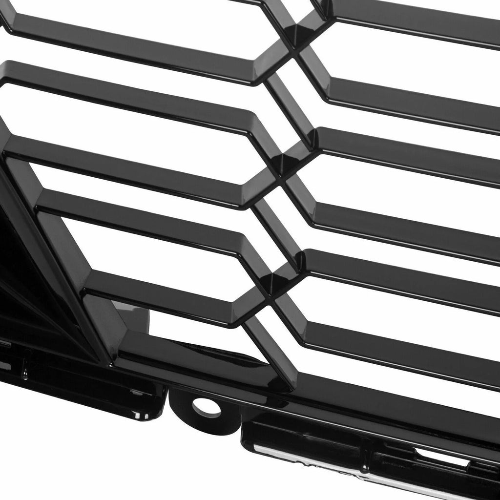 Kojem Front Lower Grille 2014-2019 Chevrolet Corvette C7 All Models Z06 Style Bumper Shield Painted Glossy Black Plastic (W/O Front Camera Bracket)