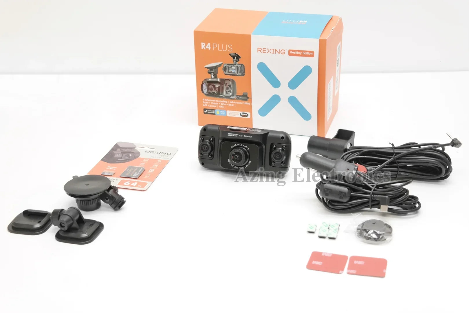 Pre-Owned:Very Good Rexing R4 Dash Cam W/ 1080p All Around Resolution