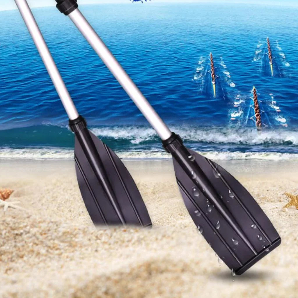 1 Pair 49.6 inches - Heavy Duty Aluminum Alloy Lightweight Craft Oars Inflatable Kayaks Canoe Raft Rubber Dinghy