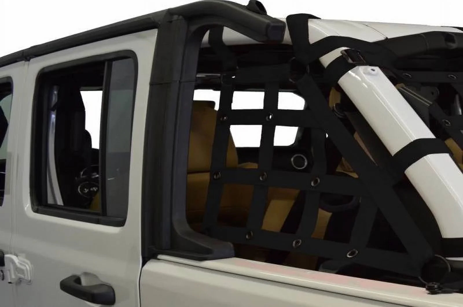 Dirtydog 2018 Fits Jeep Wrangler JLU 4 door Cargo side only Netting Black JL4N18CSBK