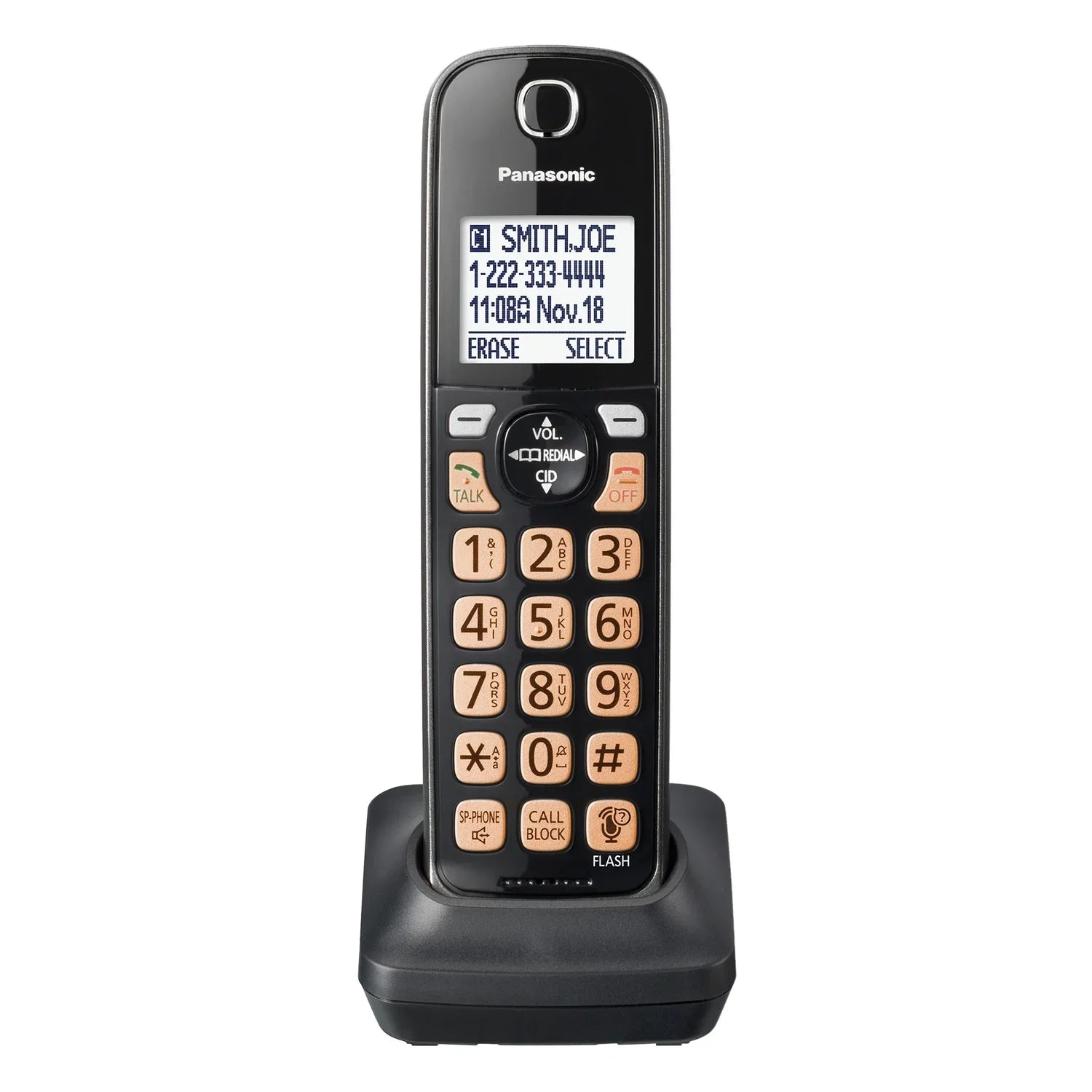 Panasonic KX-TGD66x Cordless Phone Accessory Handset, KX-TGDA66M