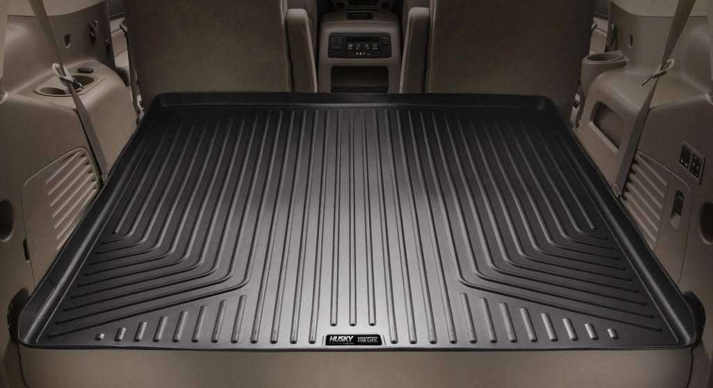 Husky by RealTruck Cargo Liner Behind 3rd Seat with 15-19 Escalade ESV/Suburban with select: 2015-2020 Chevrolet Suburban, 2015-2020 GMC Yukon XL