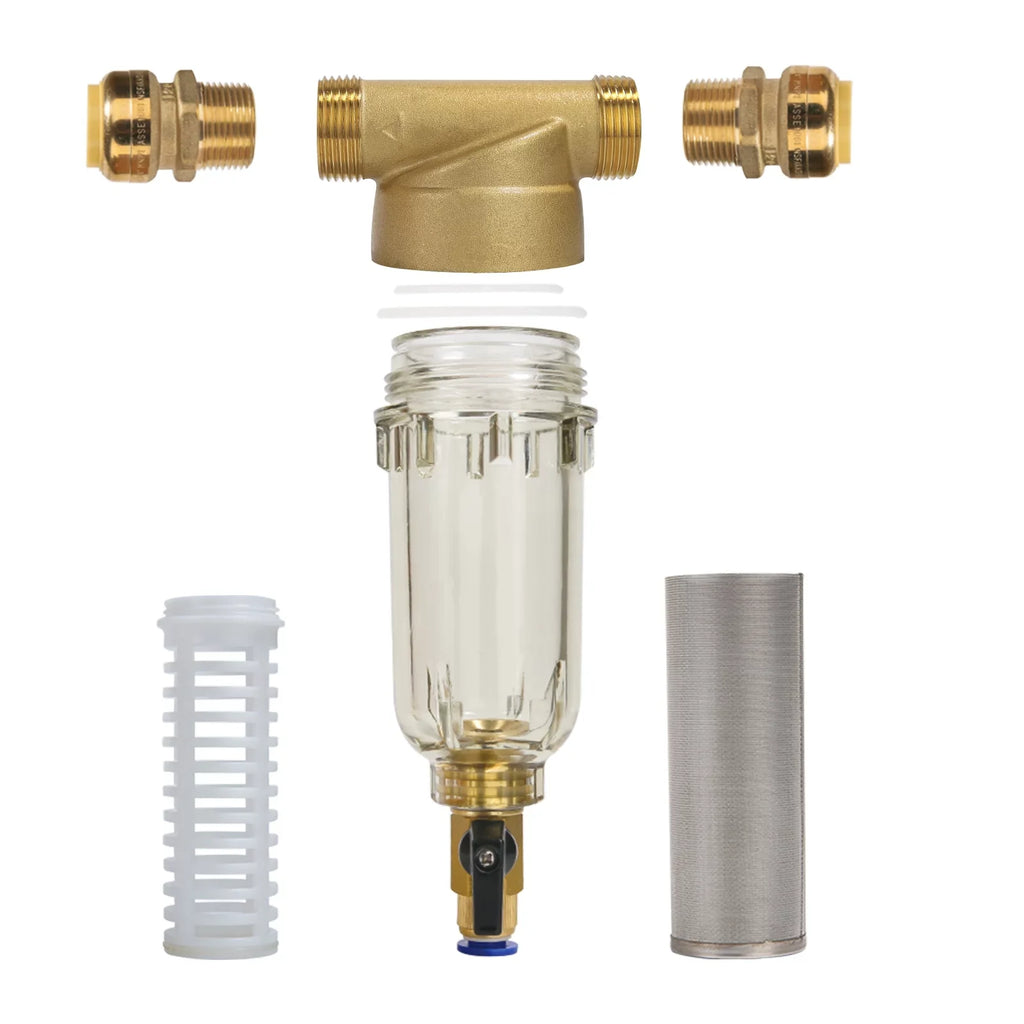 Watflow Spin Down Sediment Filter, Whole House Water Filter, Sediment Water Filter, Home Water Filter, 100 Micron