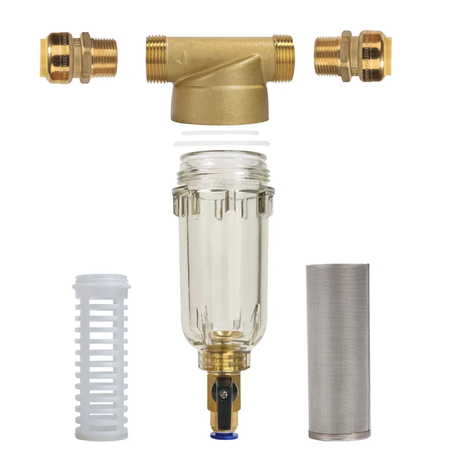 Watflow Spin Down Sediment Filter, Whole House Water Filter, Sediment Water Filter, Home Water Filter, 100 Micron