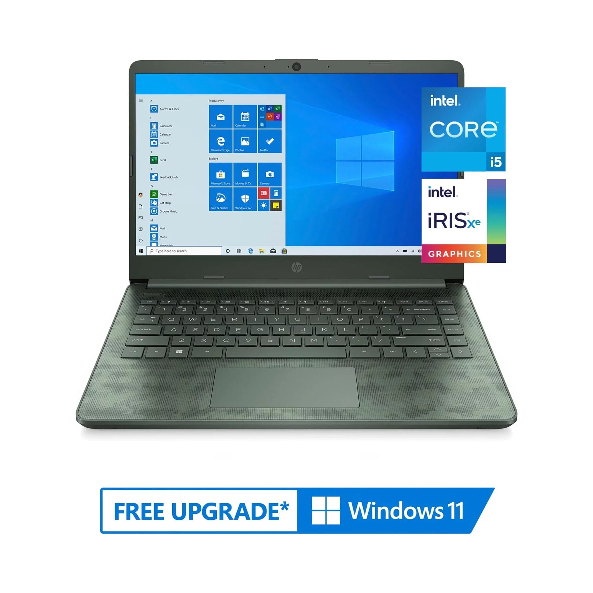 HP 14" Intel Core i5-1135G7, 8GB RAM, 256GB SSD, Digi Camo, Windows 10, 14-dq2088wm