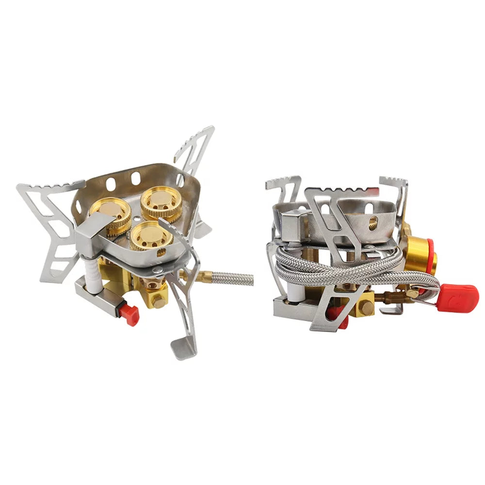 Tomshoo Windproof Backpacking Stove, 6800W High Gases, Adjustable Valve Cooking Camping Picnic Hiking