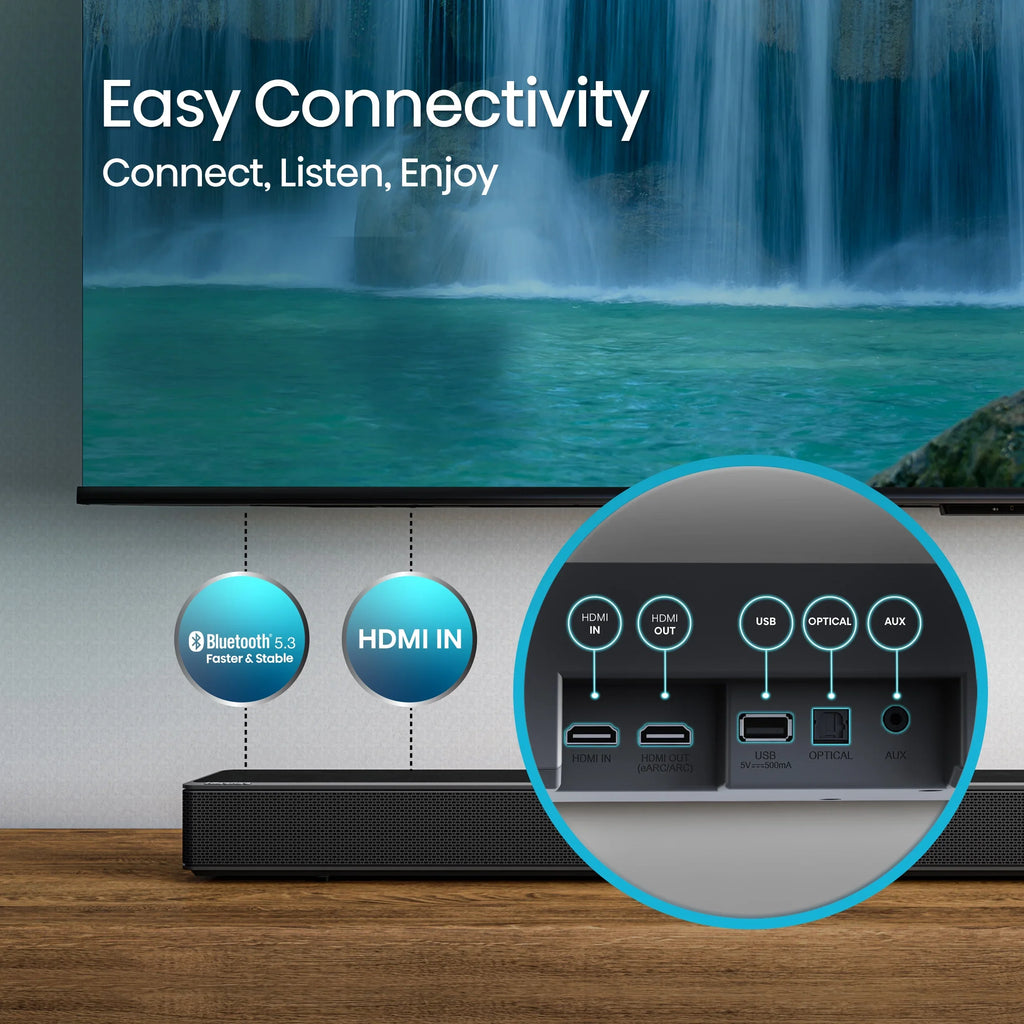 Restored Hisense 3.1.2 Ch 360W Soundbar with Wireless Subwoofer* and Dolby Atmos (AX3120G) (Refurbished)