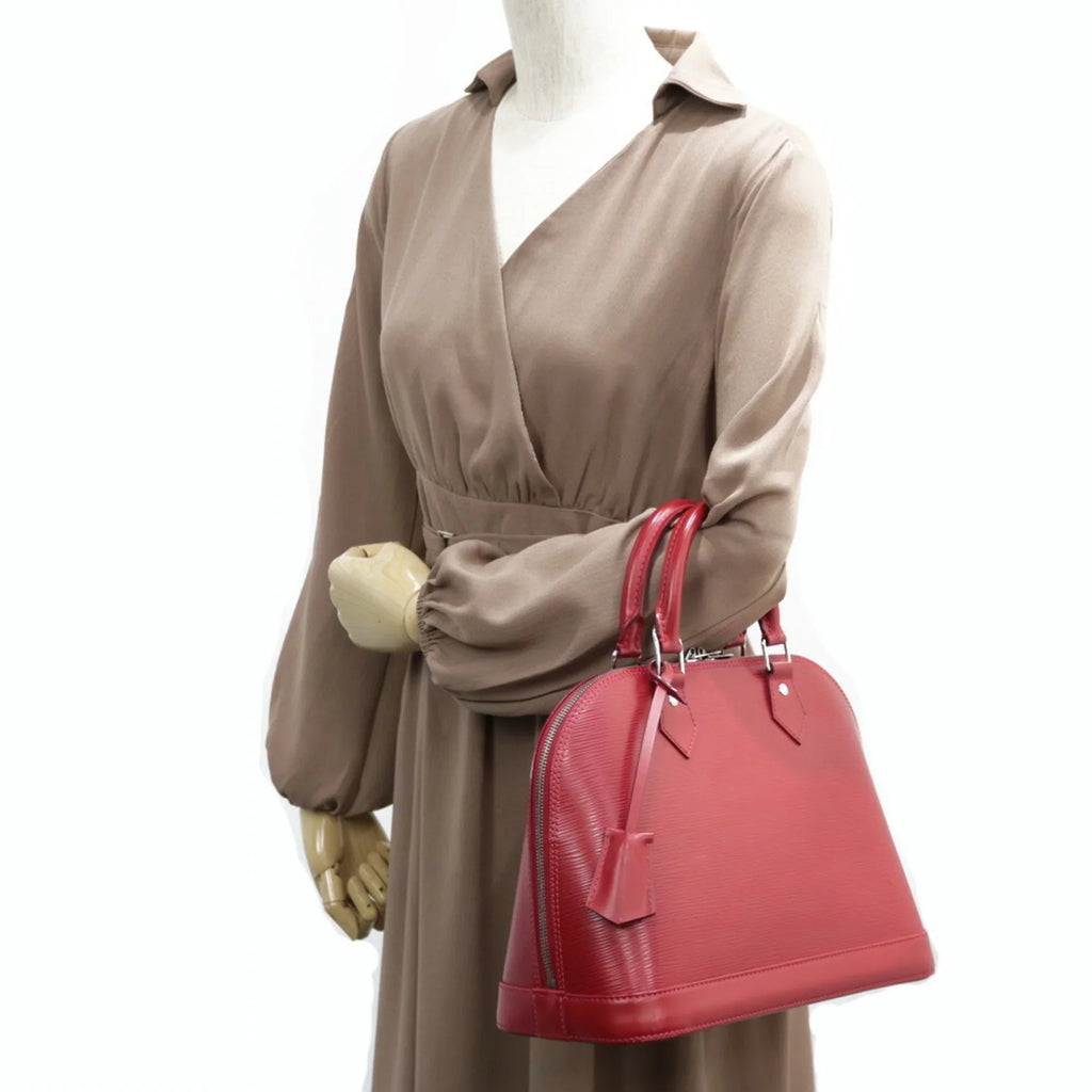 Pre-Owned LOUIS VUITTON Louis Vuitton Handbag Epi Arma M4058E Red Carmine Ladies Leather (Good)