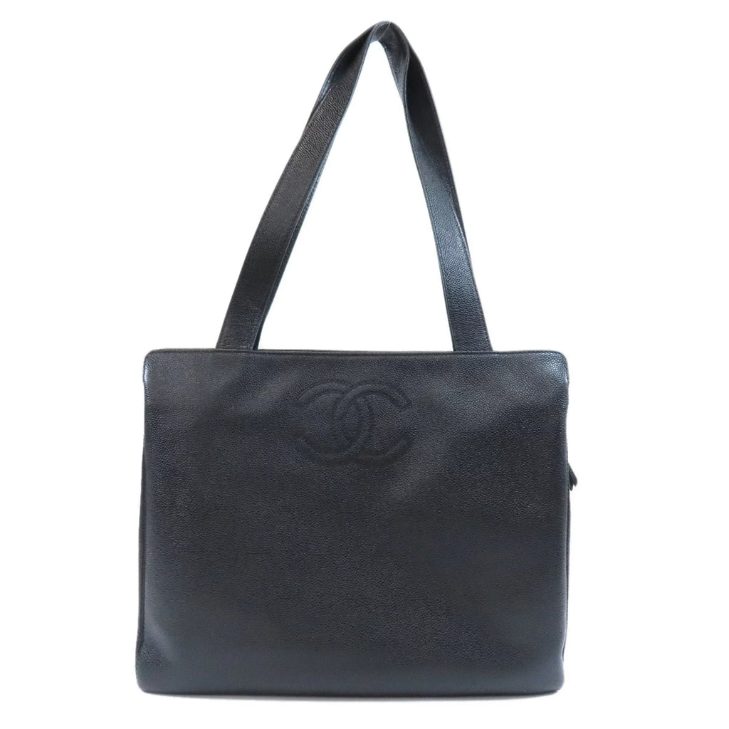 Pre-Owned Chanel coco mark tote bag caviar skin ladies CHANEL (Good)
