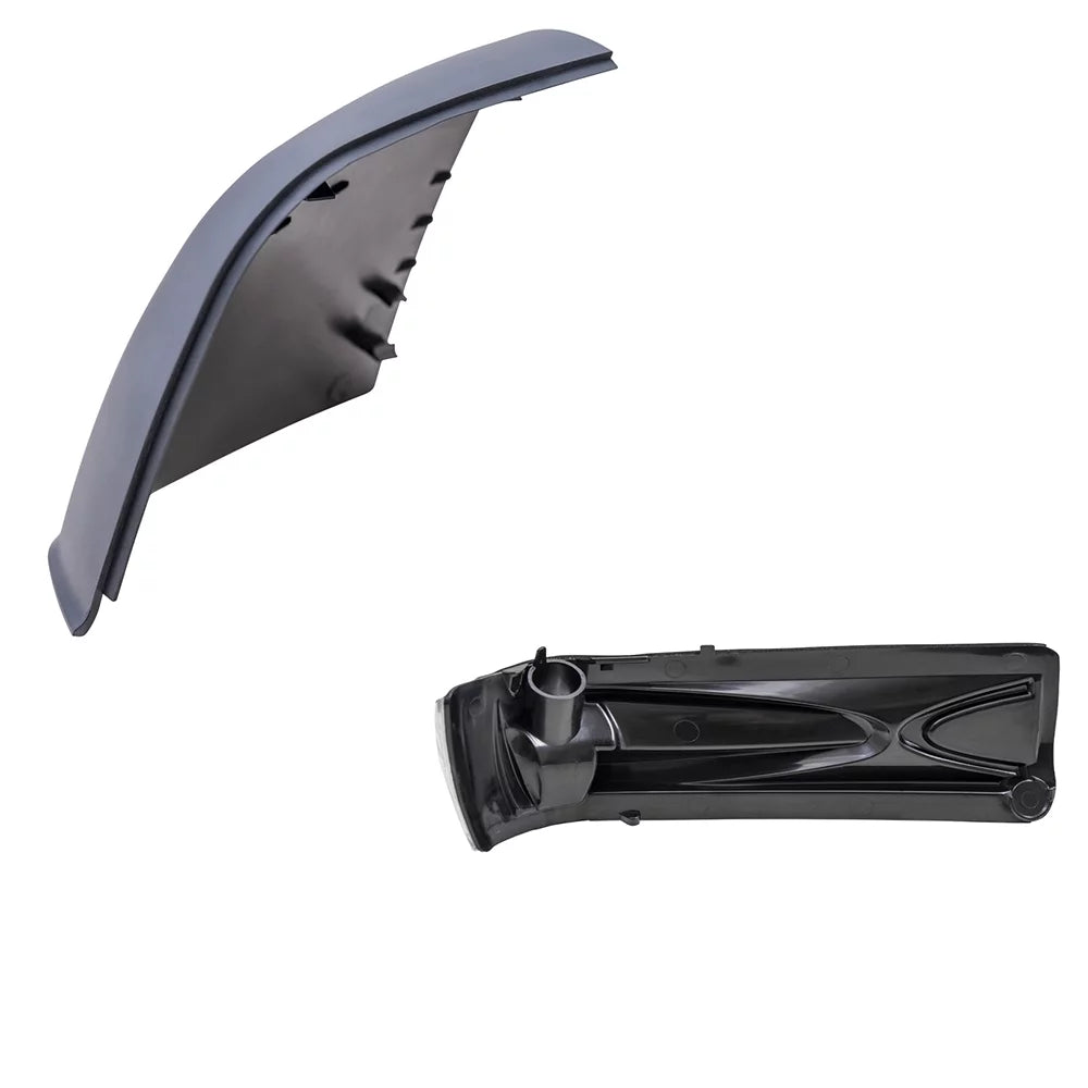 Brock Aftermarket Replacement Driver Left Door Mirror Wrap Paint To Match Gray And Turn Signal Light Set With 2015-2021 RAM Promaster City SLT/Tradesman SLT
