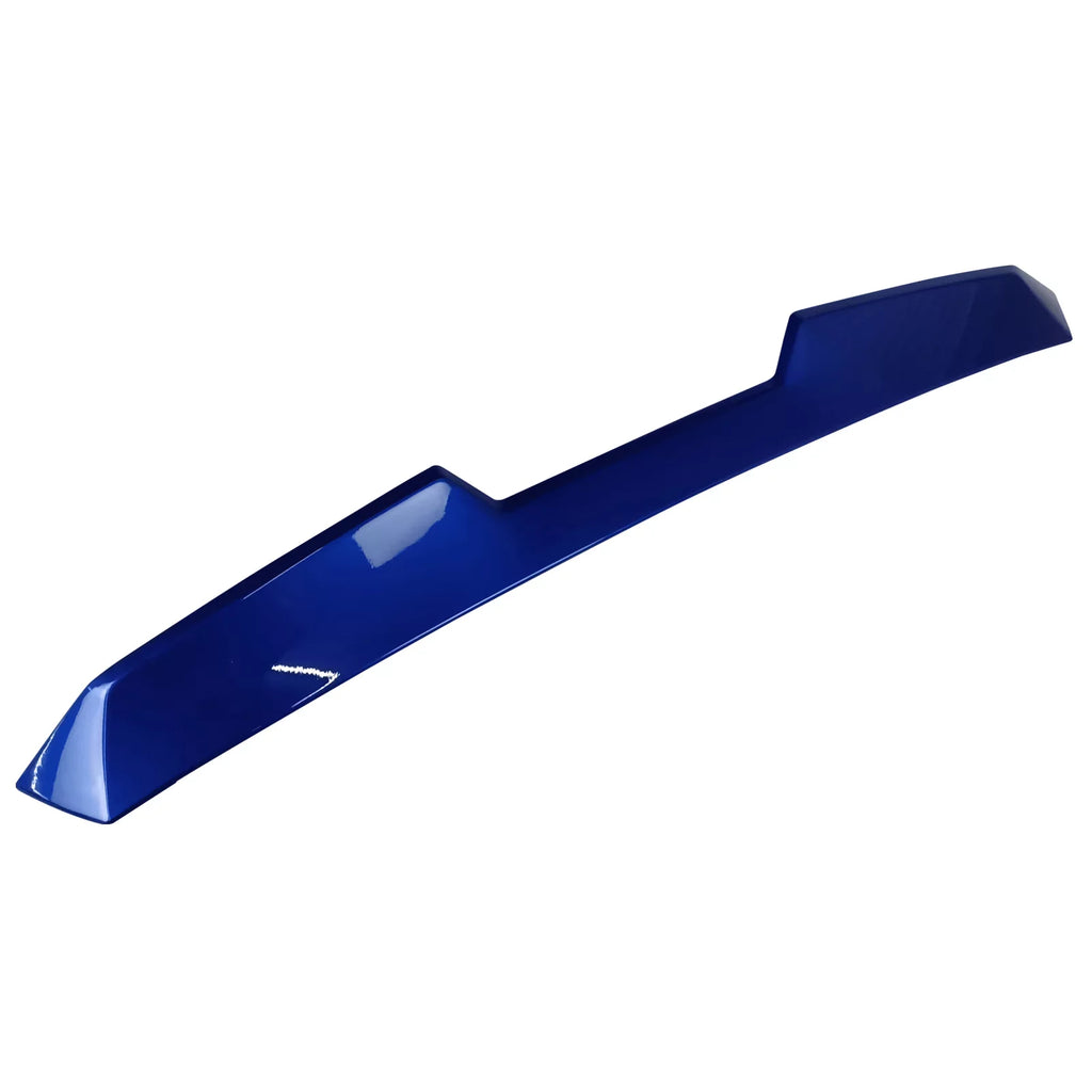 Ikon Motorsports Roof + Trunk Spoiler With 2022-2023 Subaru BRZ Toyota GR86, Painted #K7X Wr Blue Pearl/World Rally Blue ABS V Style Rear Window Visor Wing + TRD Style Trunk Spoiler