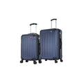 DUKAP Intely 2-Piece Plastic Luggage Set Blue (DKINT0SM-BLU)