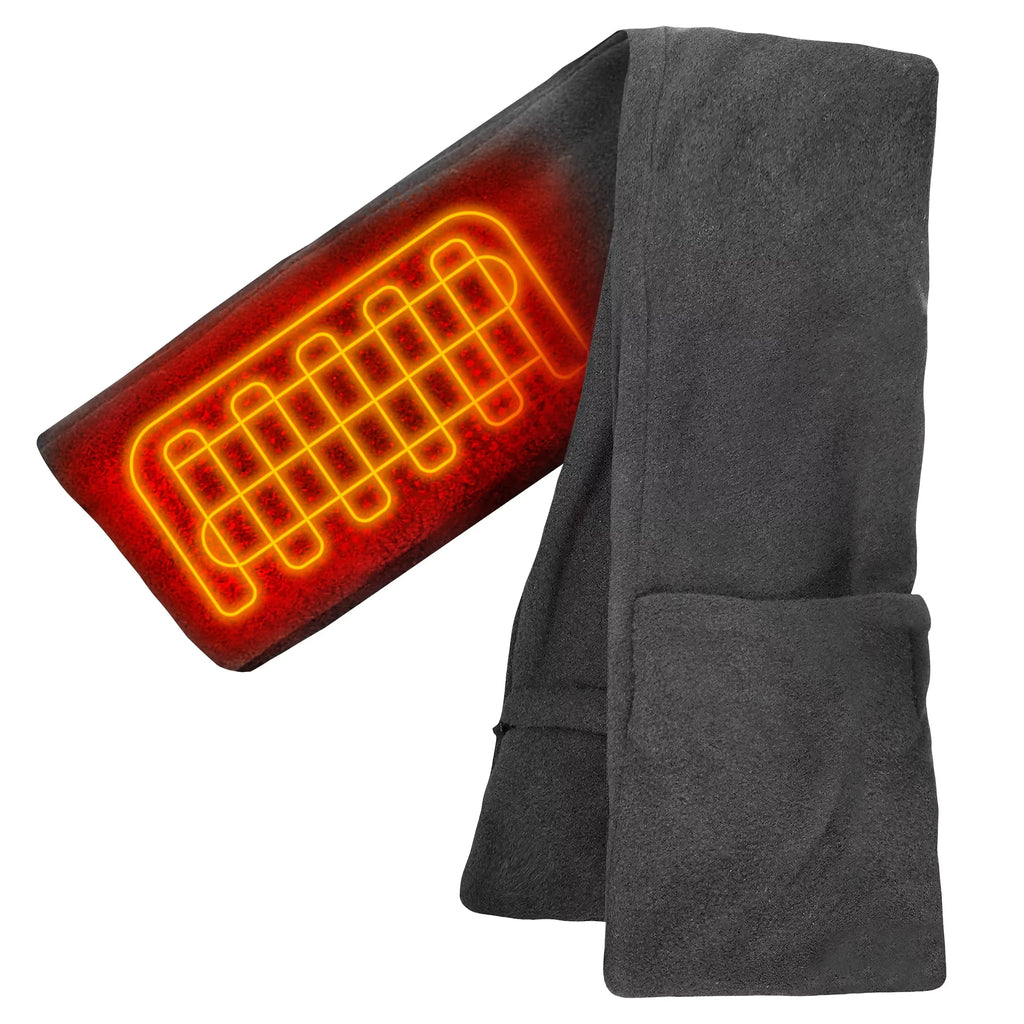 ActionHeat AA Battery Heated Scarf - Grey - One Size