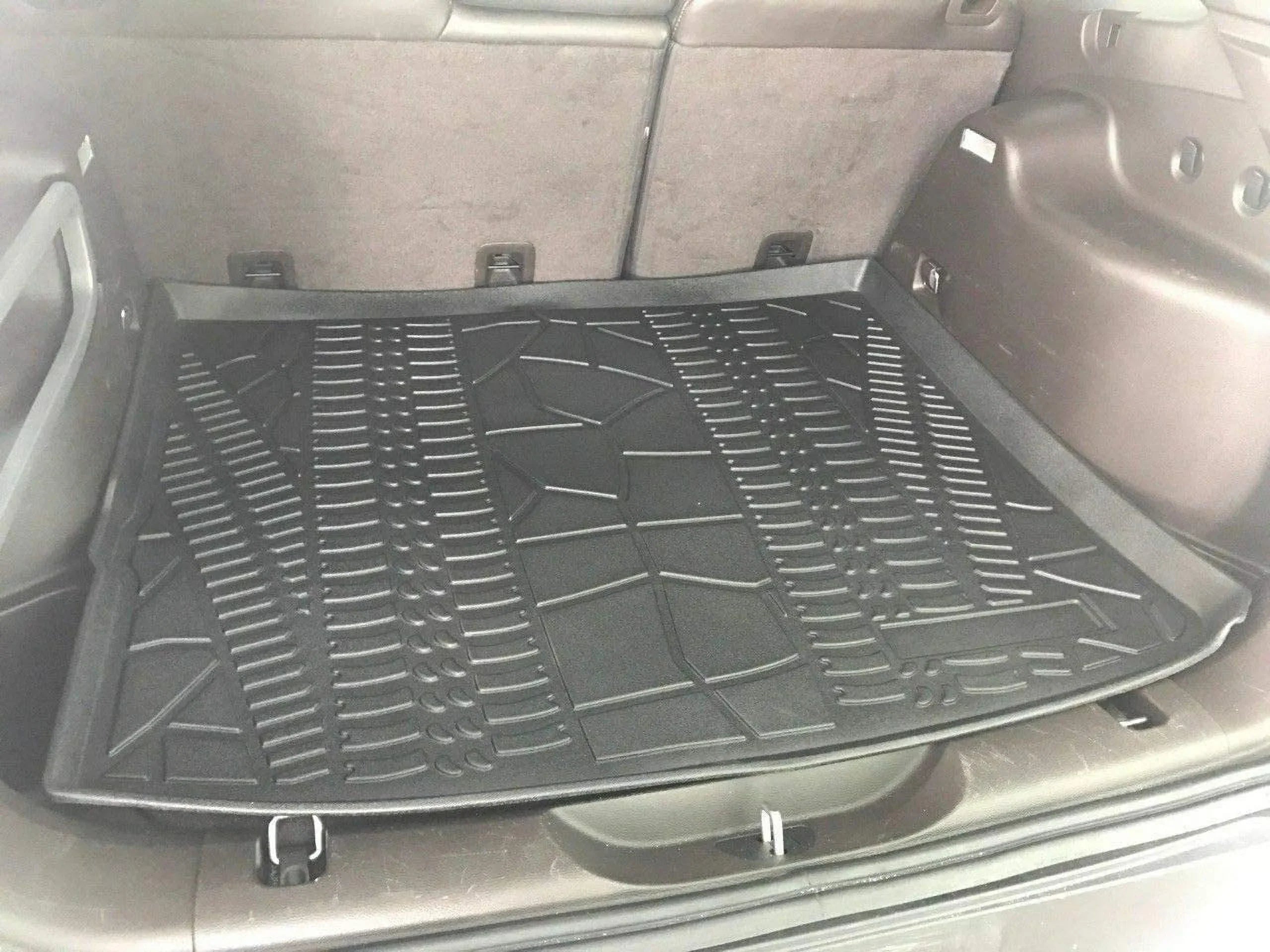 EACCESSORIES EA Cargo Liner – Trunk Mat Jeep Cherokee 2014-2023 – - Trunk Mats Cars with Raised Lip – Non-Slip Car Trunk Mat Rubber – Easy to Install – Laser Pre-Cut Design