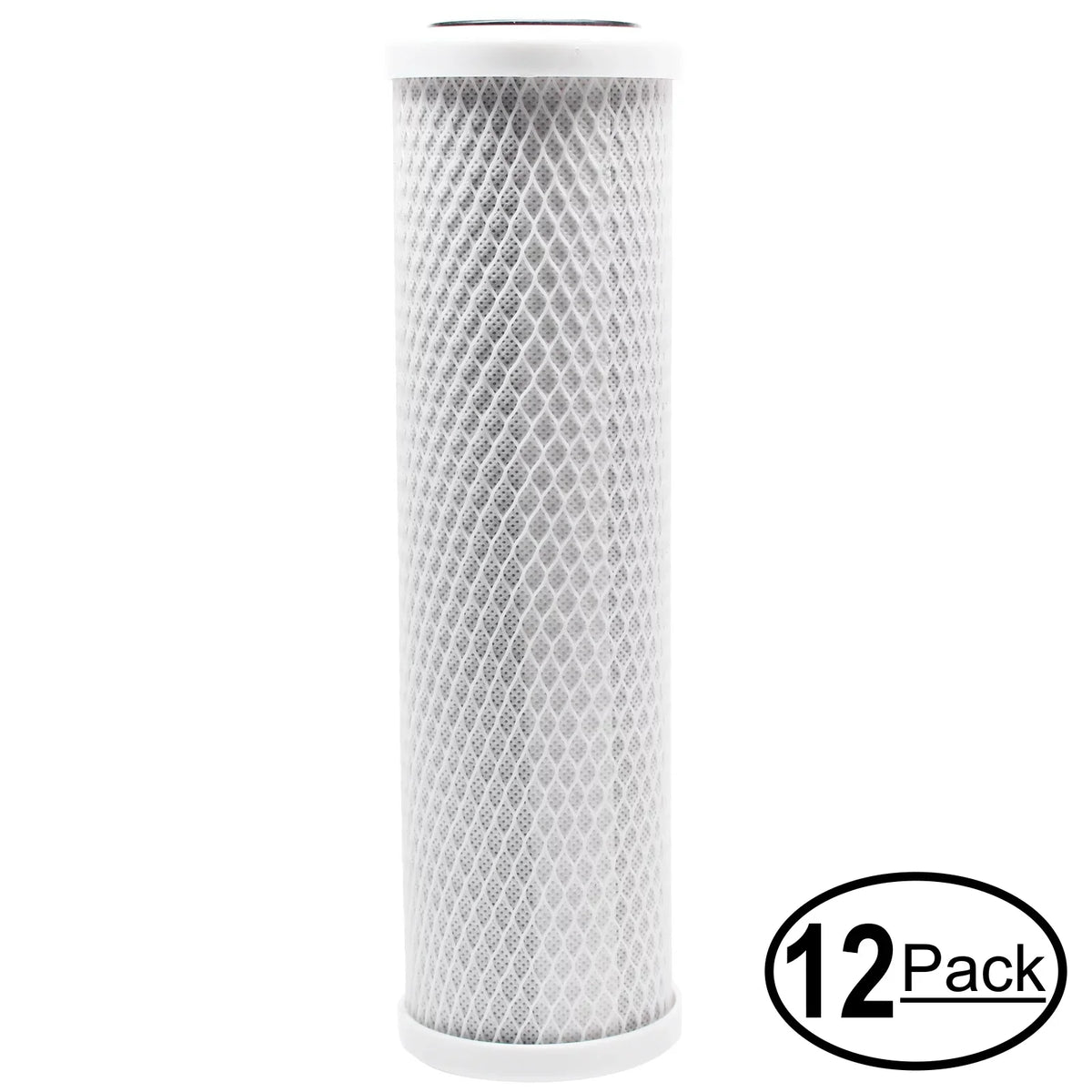 12-Pack Replacement PurePro HRO-200 Activated Carbon Block Filter - Universal 10 inch Filter PurePro 10" Light Commercial RO : HRO-200 - Denali Pure Brand