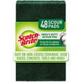 Scotch-Brite Heavy Duty Scour Pads, 48, Green