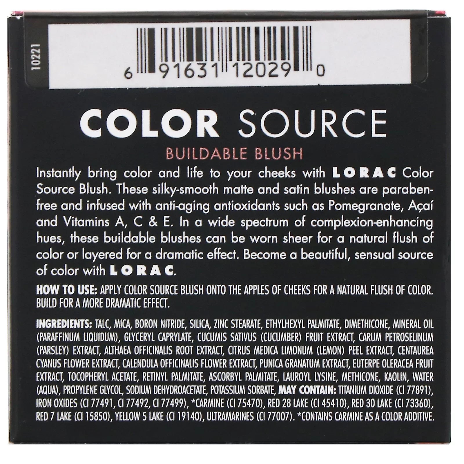 Lorac Color Source, Buildable Blush, Prism (Matte), 0.14 oz (4 g)