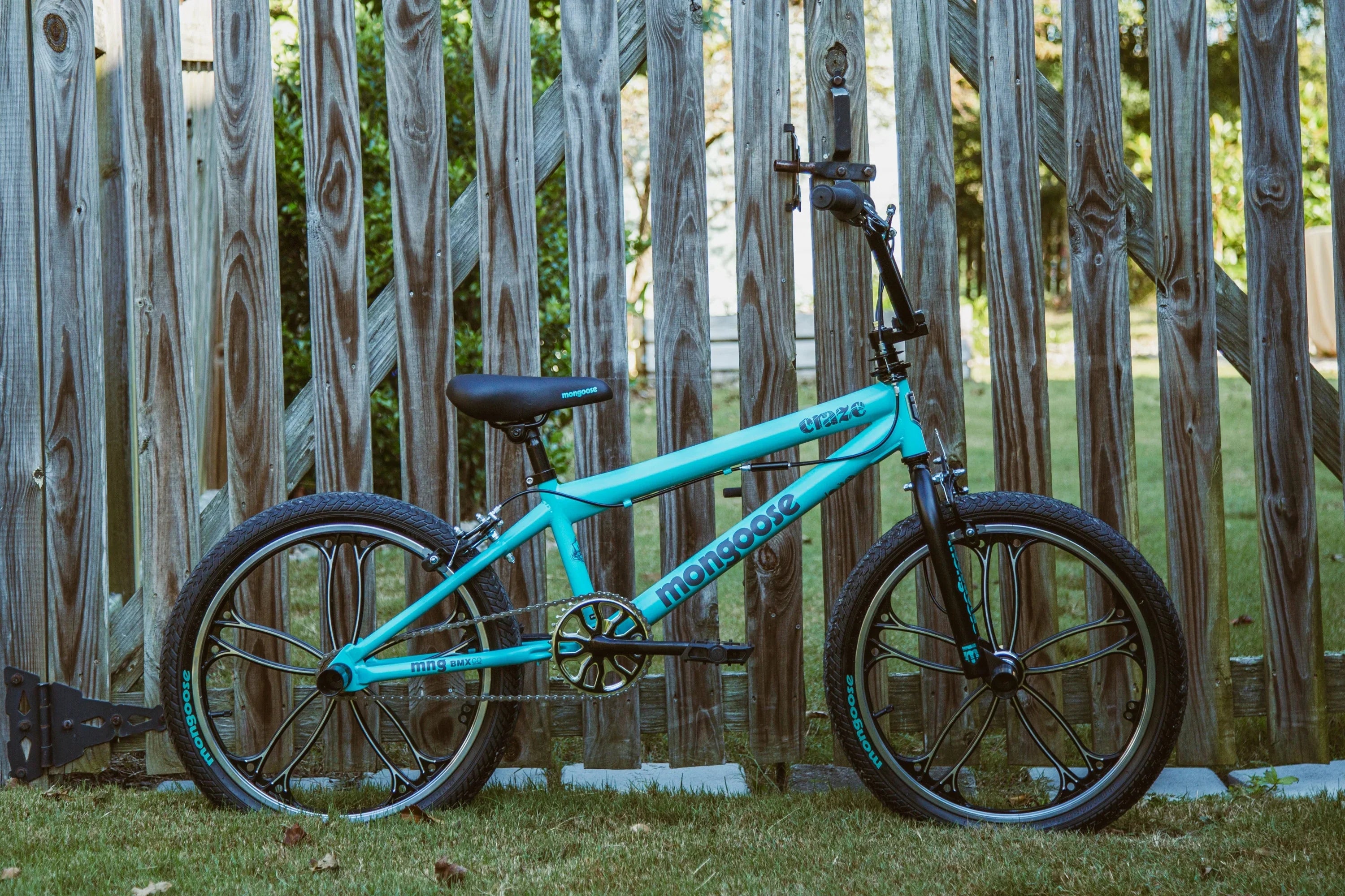 Mongoose Craze Boys and Girls 20 inch Kids BMX Bike, Ages 6+, Black and Mint