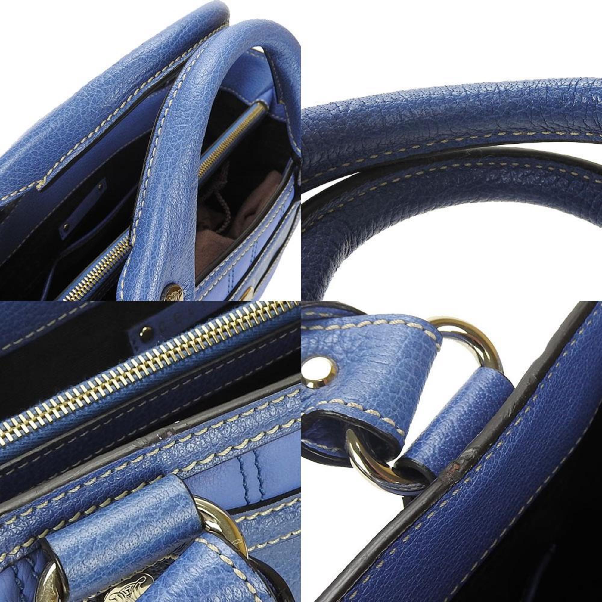 Pre-Owned Celine Handbag Boogie Bag 134023PLA.06BM Leather Blue Women's CELINE (Good)
