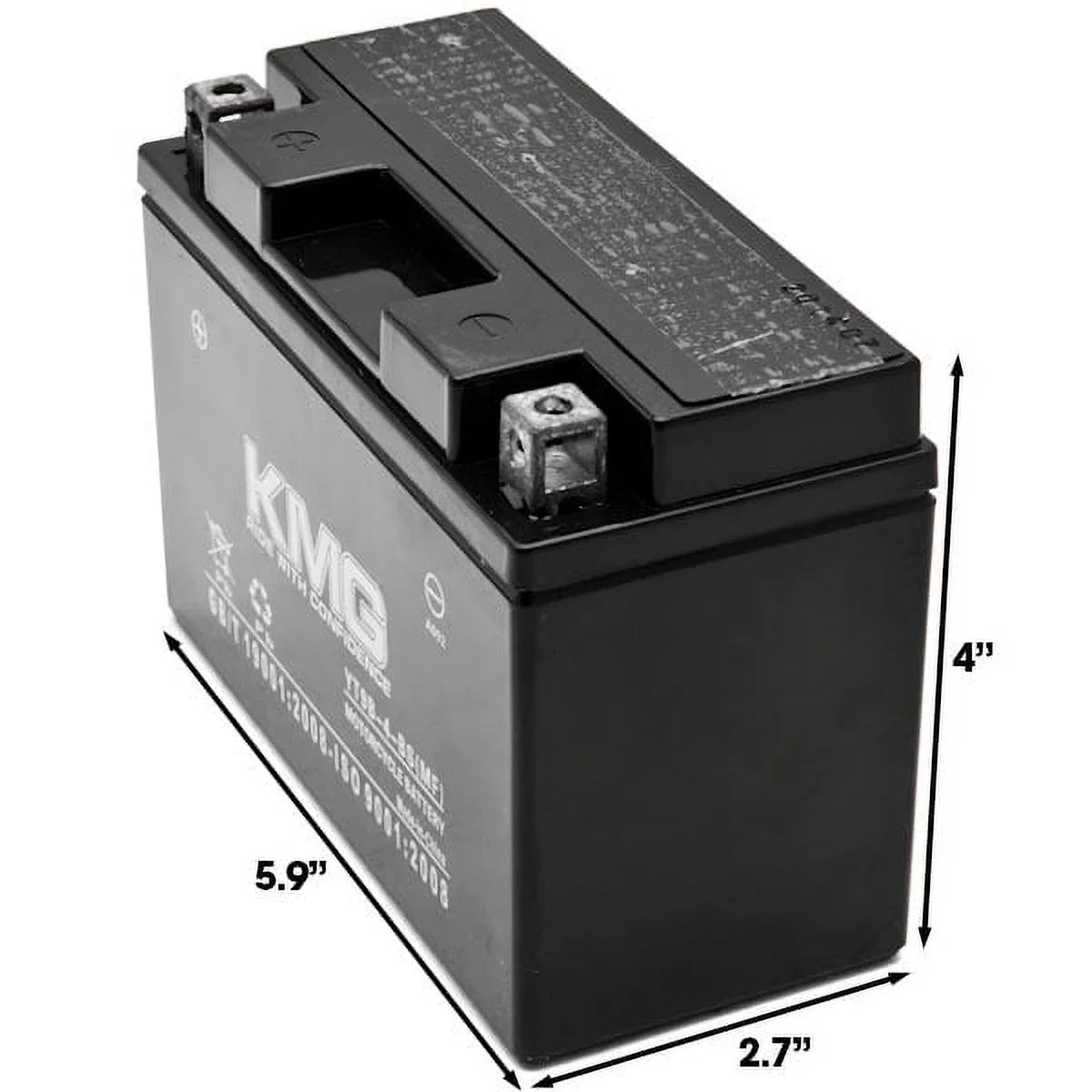 KMG YT9B-4-BS Battery with Yamaha 700 YFM70R Raptor 2006-2012 Sealed Maintenance Free 12V Battery High Permance SMF OEM Replacement Powersport Motorcycle ATV Snowmobile Watercraft