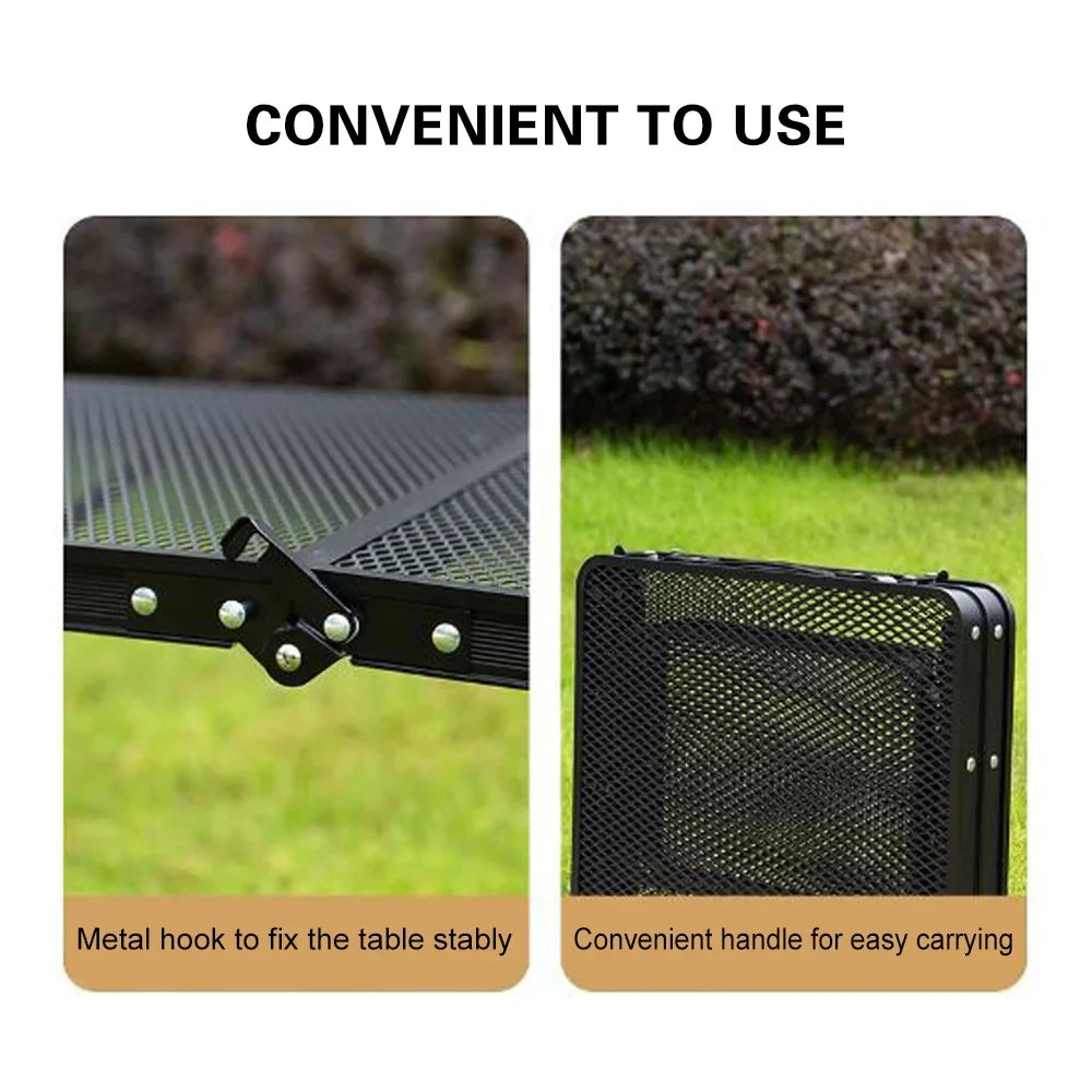 Dcenta Folding Table, Portable and Lightweight Camping Picnic Cooking Station, Food Prep Table Cooking