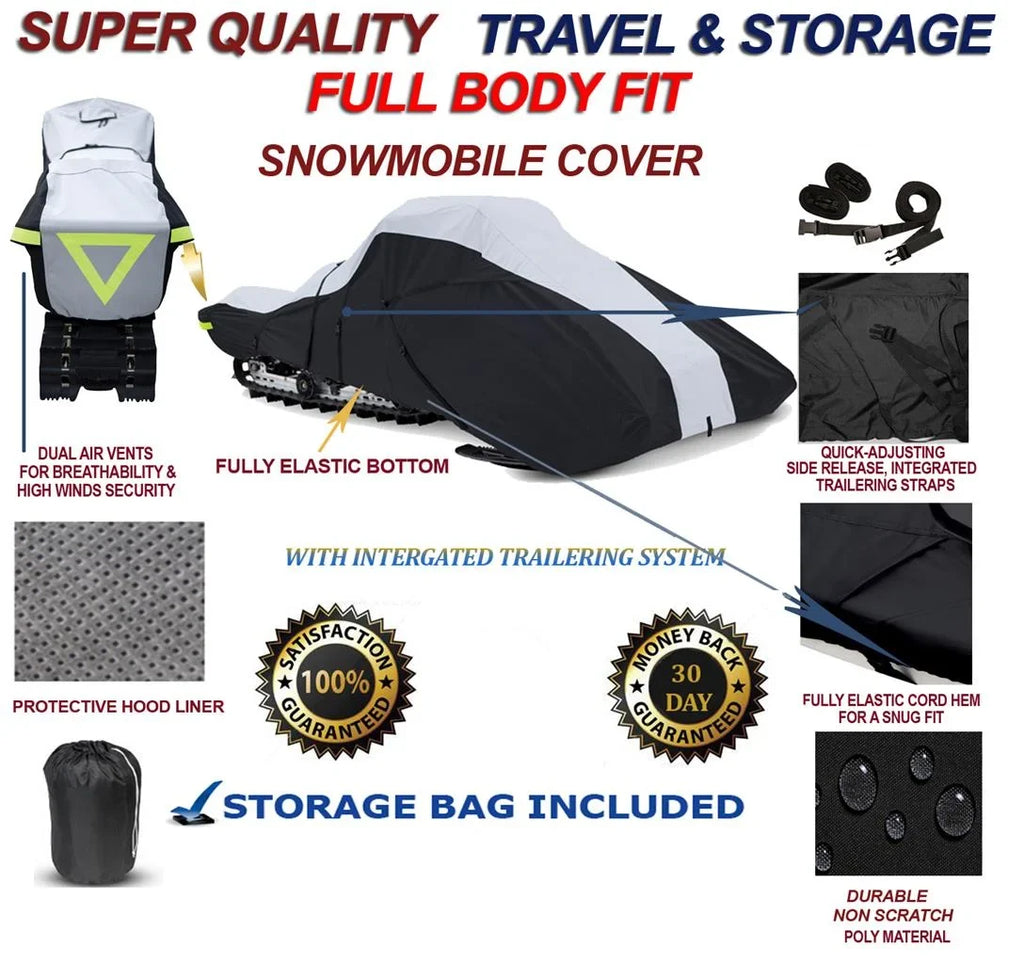 600 Denier Full Fit Snowmobile Travel and Storage Protection the 2004-2004 Ski Doo Bombardier Model GSX Limited 1 Up 800 Snowmachine Sled.