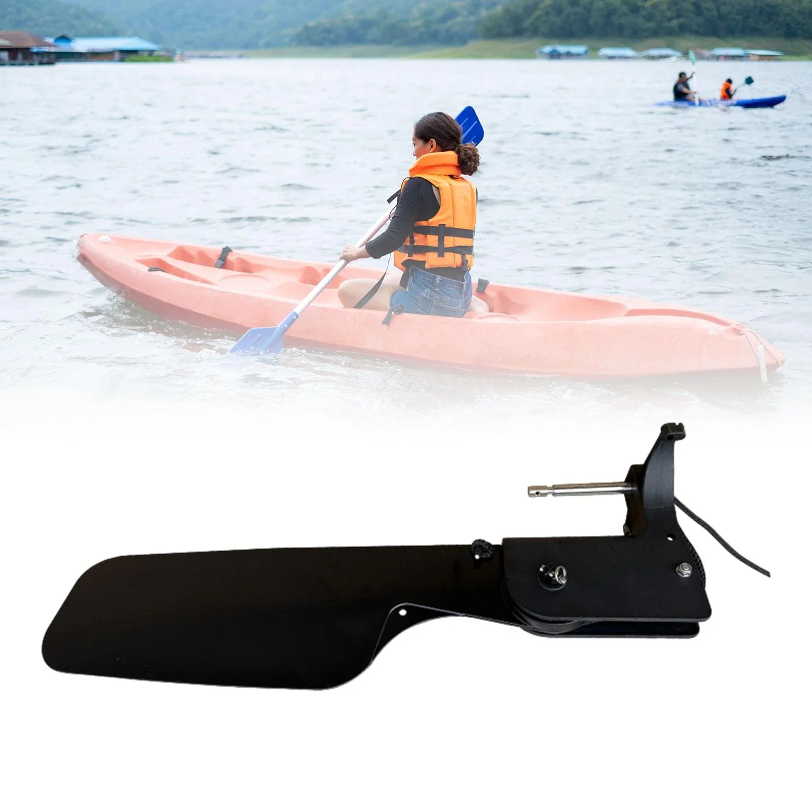 BAOSITY Kayak Rudder Canoeing Accessory Ship Supplies, Universal, Fishing Canoe Watercraft Rudder Watercraft Rudder Fishing Craft