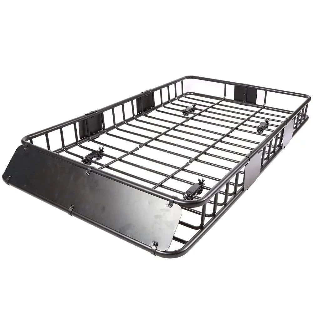 Jeremywell Universal 64"x 39"x 6" 150 LB Capacity Roof Rack Cargo Basket Extension Car Top Luggage Holder Carrier SUV Truck Cars
