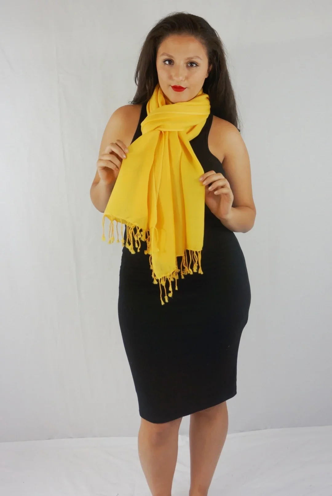 Fancy Shawl/Sheer Shawl/Summer Shawl/Water Pashmina Shawl/Light weight Shawl/Evening Shawl/Pashmina Shawl/Scarf/Scarves (Marigold Yellow Regular Shawl)