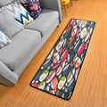 Coolnut Japanese Sushi Runner Rug - 24"x72" Ultra Soft Non-Slip Floor Mat Washable Area Rugs Kitchen Bathroom Entry Home Decor Gifts