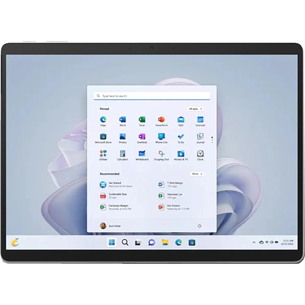 Microsoft Surface Pro 9 (2022), 13" 2-in-1 Tablet/Laptop, 5G Connectivity, Thin and Lightweight, Faster SQ3 Processor Multi-Tasking, 8GB RAM, 128GB Storage with Windows 11, Platinum - (Open Box)