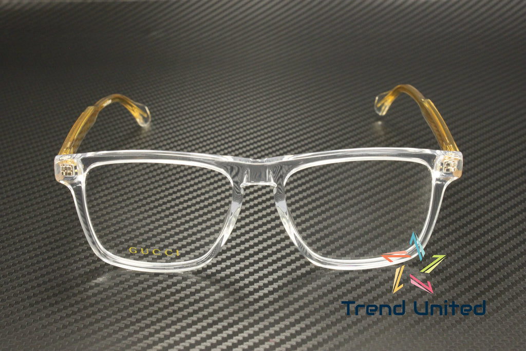 GUCCI GG0561ON 005 Rectangular Squared Crystal Demo Lens 54 mm Men's Eyeglasses