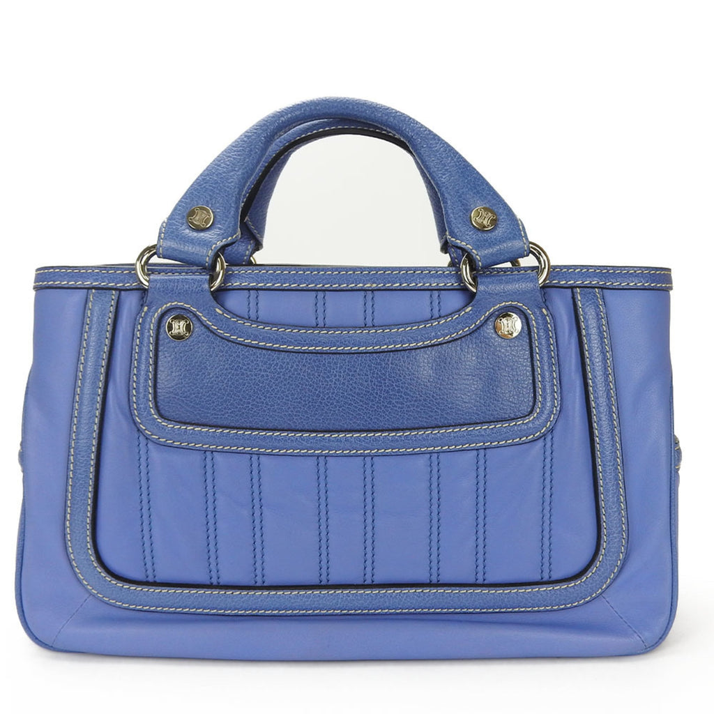 Pre-Owned Celine Handbag Boogie Bag 134023PLA.06BM Leather Blue Women's CELINE (Good)