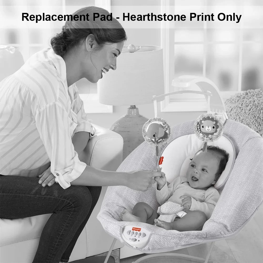 Replacement Part Fisher-Price See & Soothe Deluxe Bouncer Babies - HBD24 ~ Replacement Coating / Pad / Cushion ~ Hearthstone Print