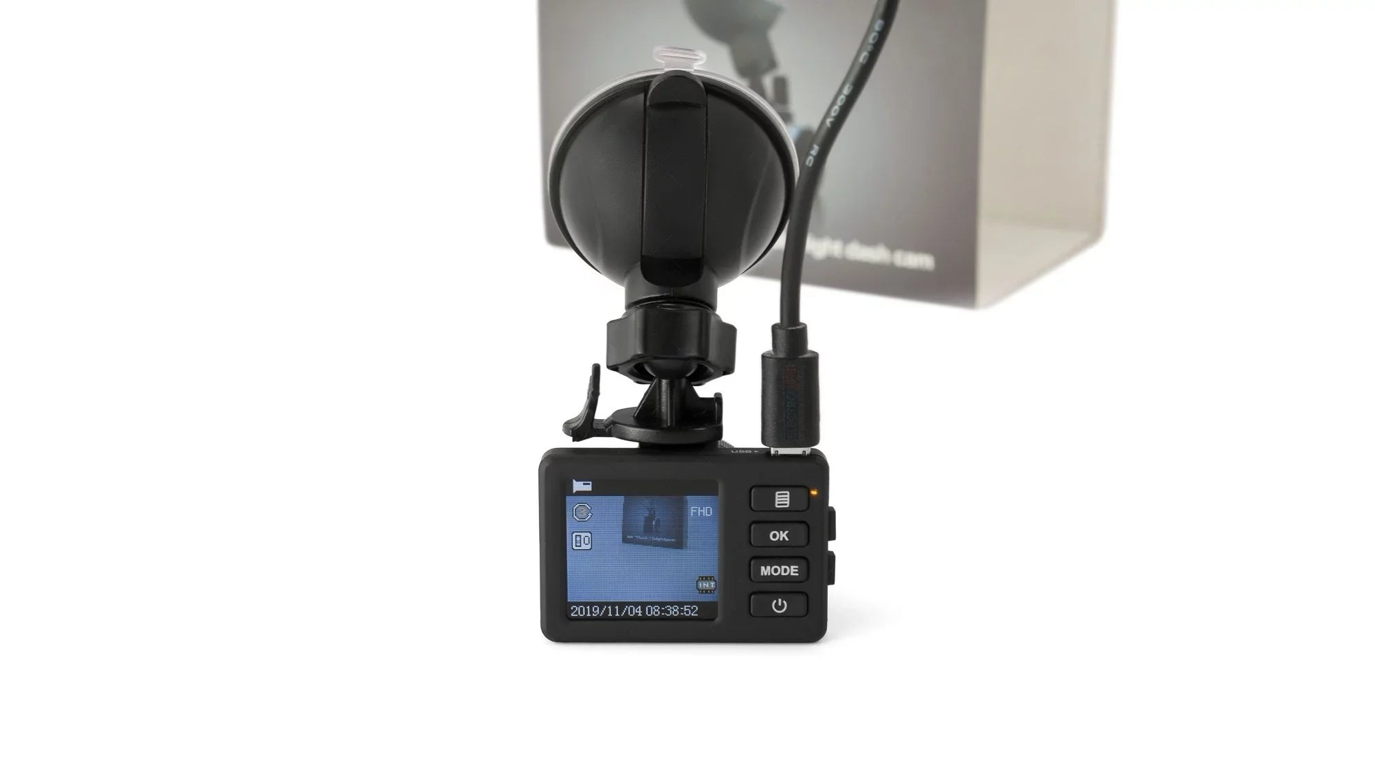 Two-in Tft Hd Lens Car Cam 360 Rotating Lcd 120 Extensive Viewpoint