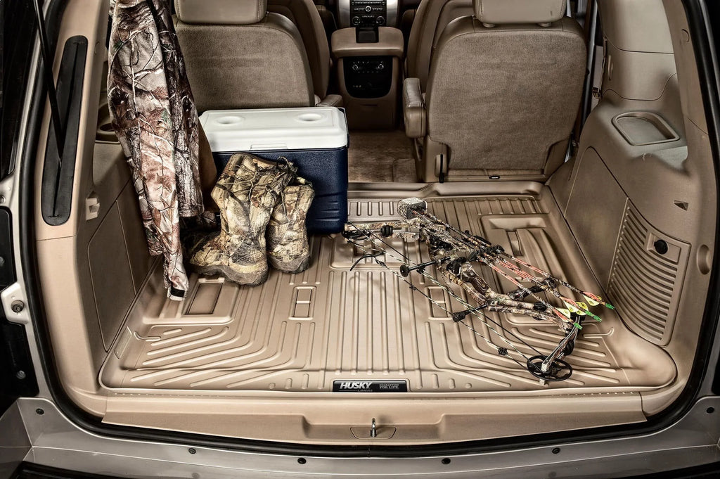 Husky by RealTruck Cargo Liner Behind 3rd Seat with 15-19 Escalade ESV/Suburban with select: 2015-2020 Chevrolet Suburban, 2015-2020 GMC Yukon XL