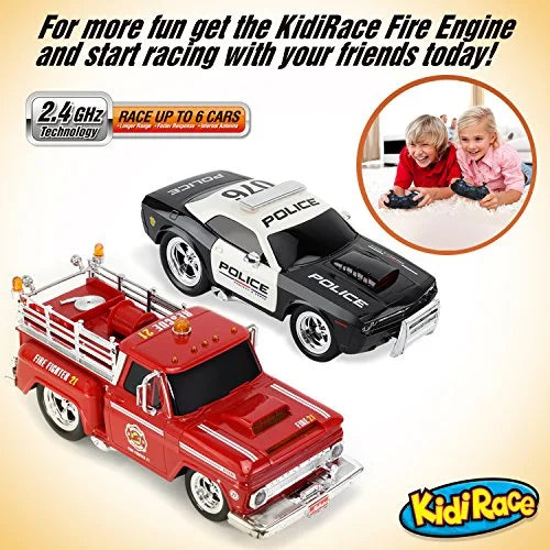 KidiRace RC Remote Control Police Car Kids Strong Fun and Easy to Control
