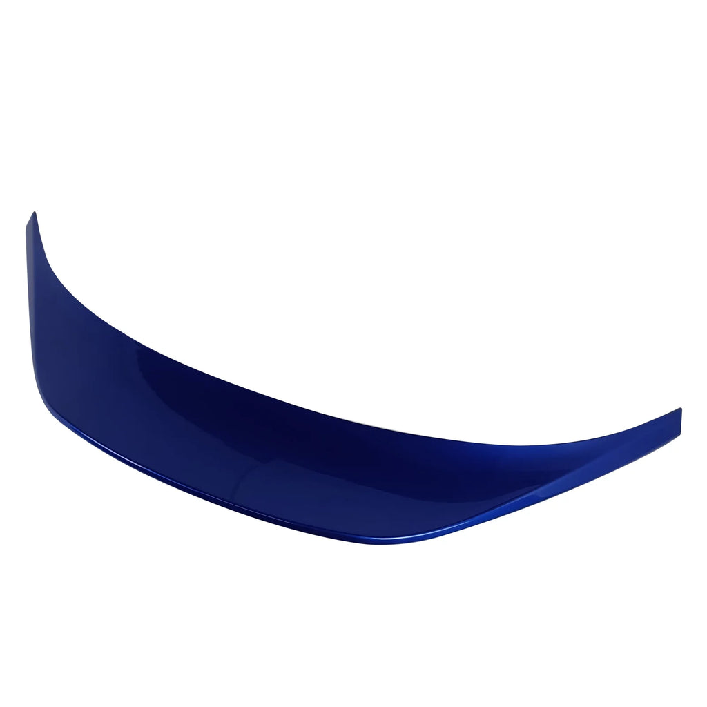 Ikon Motorsports Roof + Trunk Spoiler With 2022-2023 Subaru BRZ Toyota GR86, Painted #K7X Wr Blue Pearl/World Rally Blue ABS V Style Rear Window Visor Wing + TRD Style Trunk Spoiler