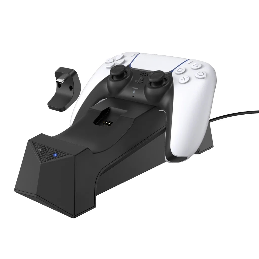 Sony Playstation 5 Disc Version Console with Extra White Controller, Surge Dual Controller Charge Dock and Demon's Souls Bundle