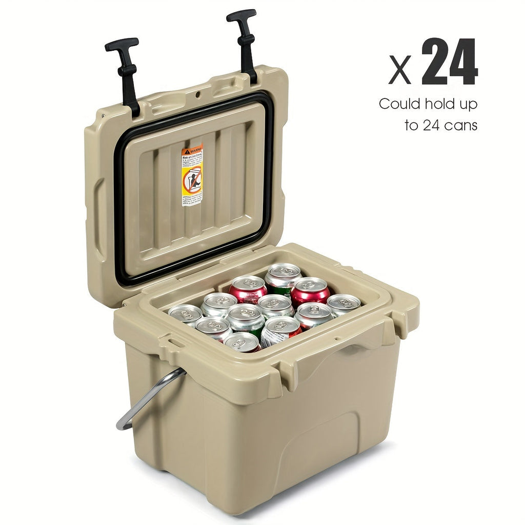 COSTWAY 16-Quart Cooler - Resilient Leak-Proof Ice Chest, Keeps 24 Cans Chilled - Optimal Outdoor Camping & Picnics