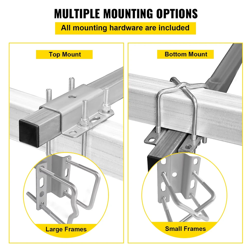 VEVORbrand Watercraft Trailer Guide-on, 40", 2pcs Galvanized Steel Trailer Post Guide on, with LED-Lighted PVC Tube Wrap Mounting Hardware Included, Ski Ship Fishing Vessel or Watercraft Trailer