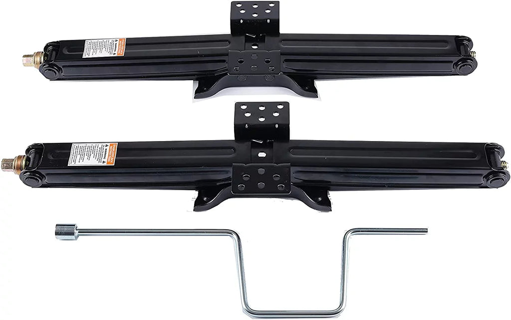 Bastion Distribution Two New 24" Scissor Jacks | 5000lb Capacity | 4-24” Adjustable Height | Top-notch For Stabilizing Trailers, Campers & More | BJ-5000MSJ24