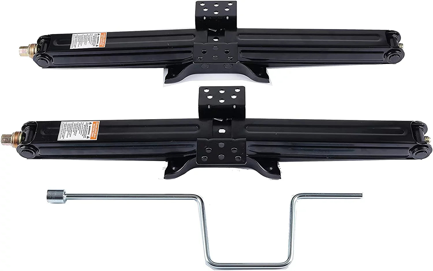 Bastion Distribution Two New 24" Scissor Jacks | 5000lb Capacity | 4-24” Adjustable Height | Top-notch For Stabilizing Trailers, Campers & More | BJ-5000MSJ24