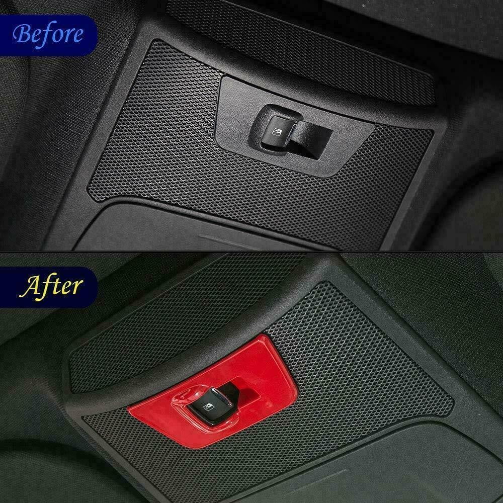 Teledu F150 Red 28pcs Full Interior Set Center Console Protection Trim Kit