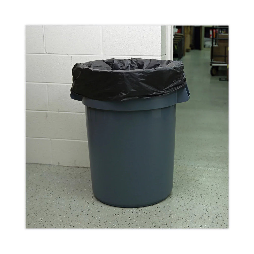 Boardwalk Linear Low Density Industrial Trash Bags, 56 gal, 1.7 mil, 43 x 47, Black, 100/Carton