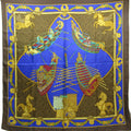 Pre-Owned HERMES Scarf Muffler Carre90 Silk Multicolor Women's (Good)