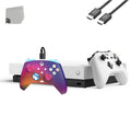 Microsoft Xbox One X White 1TB Gaming Console + 2 Controller BOLT AXTION Bundle Used